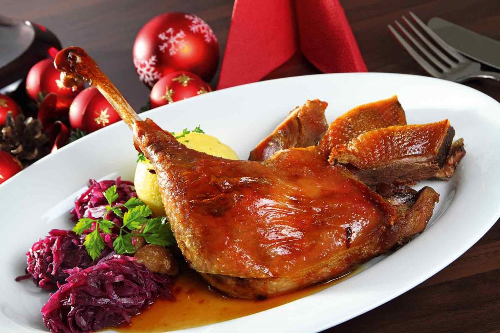 Festliche Weihnachtsgans