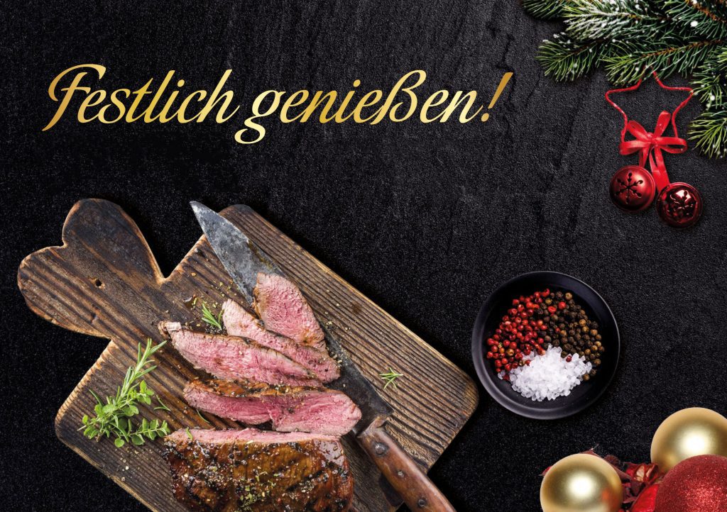 Hirschbraten mit Weinsauce