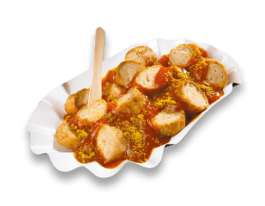 Currywurst ohne Darm